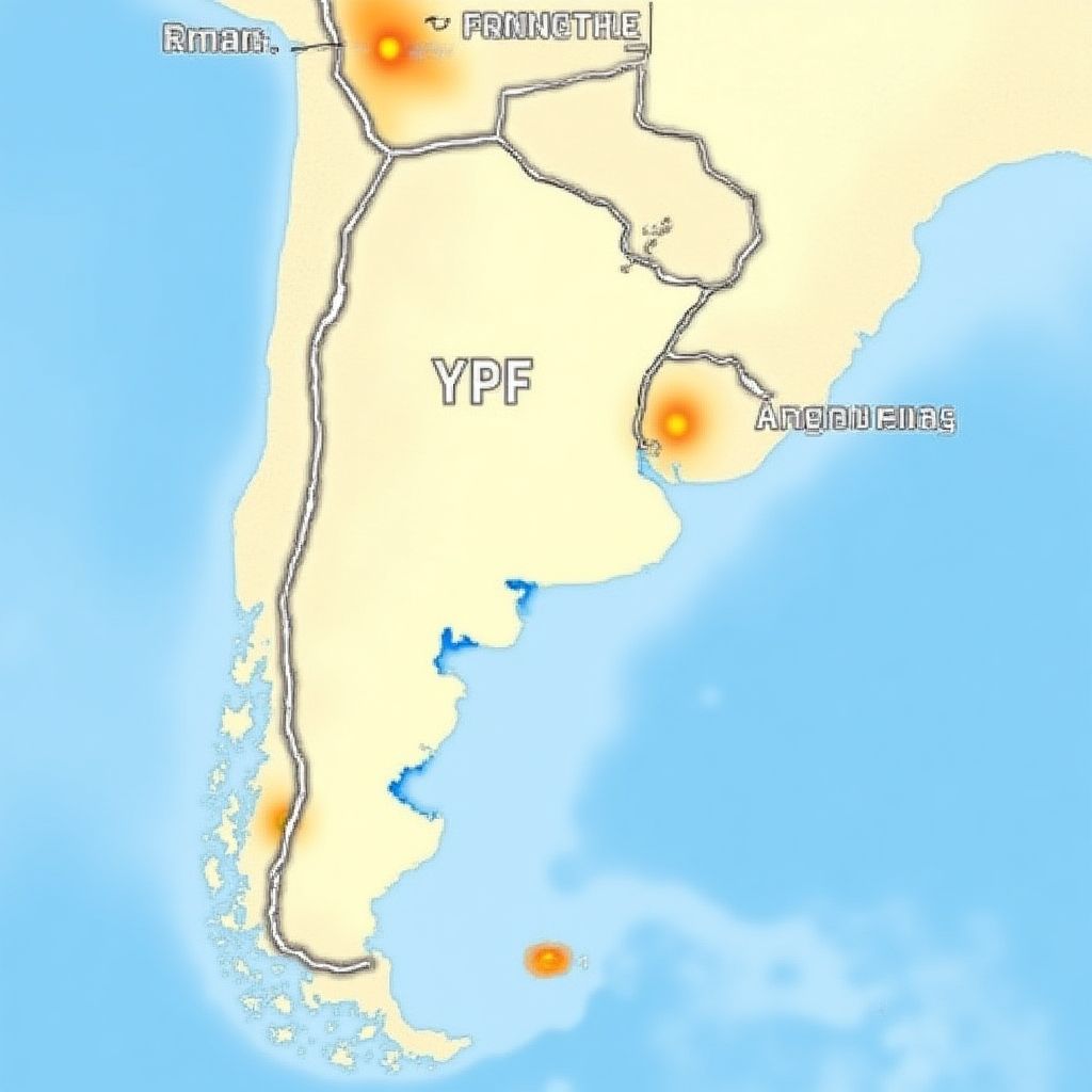 Mapa de estaciones YPF